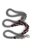 Rope Dog Leash Traffic Lead (2 ft) Grey and Burgundy
