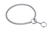 Slip Curve Show Chain Collar (12 in x 1.2 mm) Chrome Plated Metal Chain