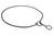 Slip Snake Show Chain Collar (24 in x 3.8mm) Black Metal Chain