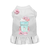 Sniffany and Coffee Dog Dress Large WHITE
