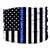 Thin Blue Line Pup Scruff Medium Blue,Black,White