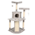 GOOPAWS Multi-Level 66-in Faux Fur Cat Tree & Condo Pet Bed