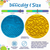 Large Bluee Whale & Large Yellow Duckies Bathtub EMat Lick Mat Bundle Pet Bowl