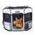 Pet Dog Playpens 36", 45" & 61" Portable Soft Dog Exercise Pen Kennel with Carry Bag for Puppy Cats