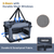 Soft Pet Crates Kennel, 3 Door Soft Sided Folding Travel Pet Carrier with Straps and Fleece Mat for