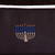 Halo Hanukkah Rectangular Dog Bed Medium Charcoal