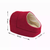 GOOPAWS Cat Cave for Cat and Warming Burrow Cat Bed, Pet Hideway Sleeping Cuddle Cave 18" x14" x12" Burgundy