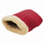 GOOPAWS 4 in 1 Self Warming Burrow Cat Bed, Pet Hideway Sleeping Cuddle Cave 22" x14" x10" Burgundy