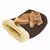 GOOPAWS 4 in 1 Self Warming Burrow Cat Bed, Pet Hideway Sleeping Cuddle Cave 22" x14" x10" Coffee