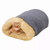 GOOPAWS 4 in 1 Self Warming Burrow Cat Bed, Pet Hideway Sleeping Cuddle Cave 22" x14" x10" Grey