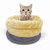 GOOPAWS 4 in 1 Self Warming Burrow Cat Bed, Pet Hideway Sleeping Cuddle Cave 22" x14" x10" Grey