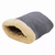 GOOPAWS 4 in 1 Self Warming Burrow Cat Bed, Pet Hideway Sleeping Cuddle Cave 22" x14" x10" Grey