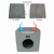 JESPET Foldable Cat Condo, Cat Cube House & Sleepping Bed with Lying Surface and 2 Reversible Cushions, Cat Hiding Place, Cat Cave, Linenette Fabric, Felt and Engineered Wood, Scratch Resista 15.4" x15.4" x15" Sage Green