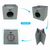JESPET Foldable Cat Condo, Cat Cube House & Sleepping Bed with Lying Surface and 2 Reversible Cushions, Cat Hiding Place, Cat Cave, Linenette Fabric, Felt and Engineered Wood, Scratch Resista 15.4" x15.4" x15" Sage Green