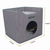 JESPET Foldable Cat Condo, Cat Cube House & Sleepping Bed with Lying Surface and 2 Reversible Cushions, Cat Hiding Place, Cat Cave, Linenette Fabric, Felt and Engineered Wood, Scratch Resista 15.4" x15.4" x15" Smoke Gray