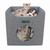 JESPET Foldable Cat Condo, Cat Cube House & Sleepping Bed with Lying Surface and 2 Reversible Cushions, Cat Hiding Place, Cat Cave, Linenette Fabric, Felt and Engineered Wood, Scratch Resista 15.4" x15.4" x15" Smoke Gray