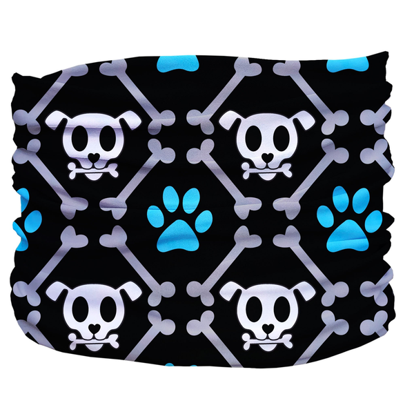 Bone Dogger Pup Scruff Large Black,Grey,Blue