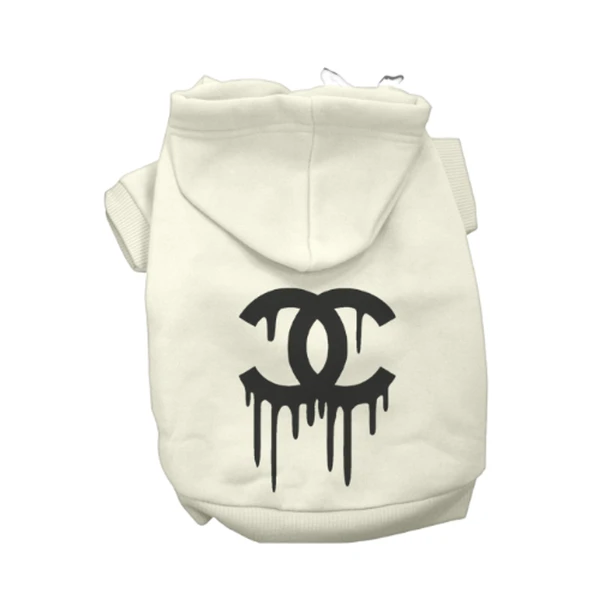 Chewnel Drippy Dog Hoodies Medium CREAM