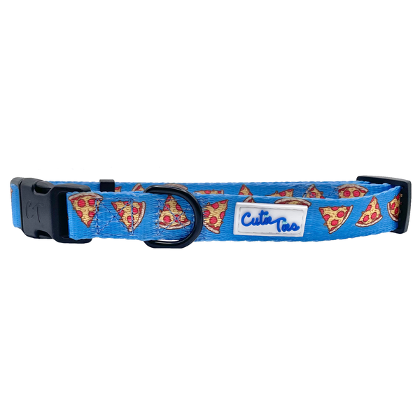 Cutie Ties Fun Design Dog Collar Large Pizza Crust