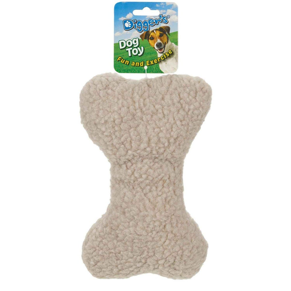 Digger's Bone-Woolly Toy 9in 2.5