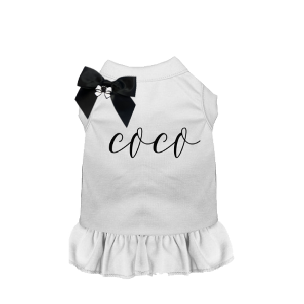 Fancy Coco Dog Dress 2X Large WHITE