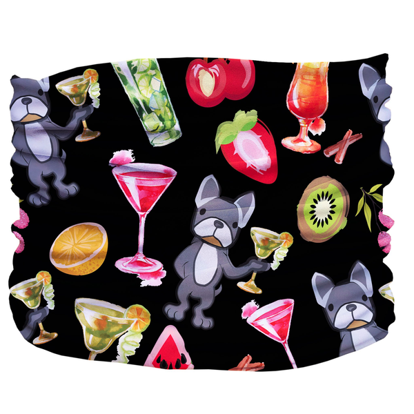 Happy Hour Pup Scruff Medium Black,Red,Silver
