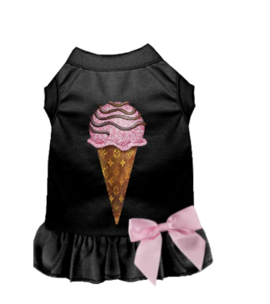 My Favorite Chewy Vuitton Ice Cream Dress 2X Large BLACK