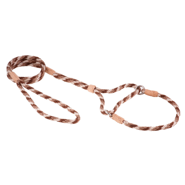 Nylon Martingale Leads (10in x 1/4in or 6mm) Brown Combination