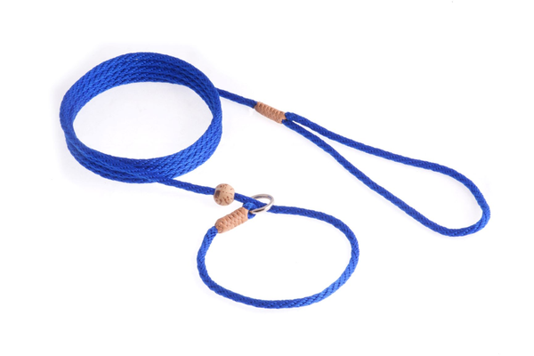 Nylon Slip Lead With Stopper (6 ft x 1/8in or 4mm) Deep Blue