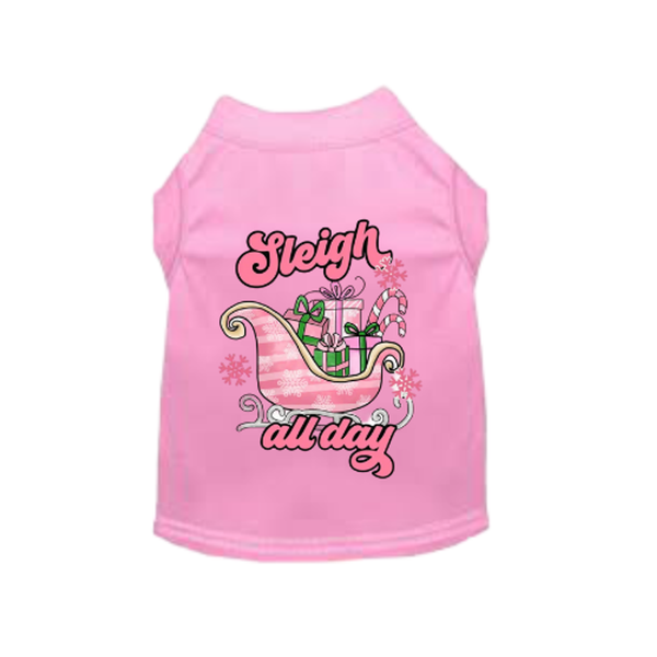 Sleigh All Day - Dog Shirt 2XL