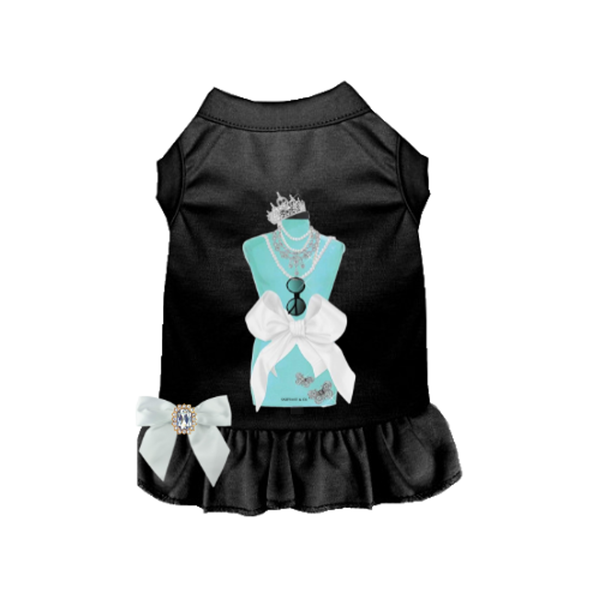 Sniffany & Co Princess Dog Dress Large BLACK