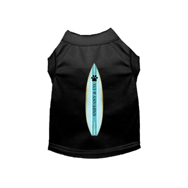 Sniffany & Surf- Dog Shirt Large BLACK