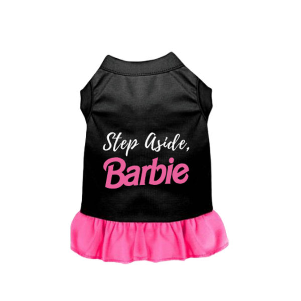 Step Aside, Barbie Small Black with Pink Ruffle
