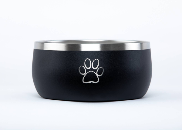 Stainless Steel Dog Bowl Powder Coat Black