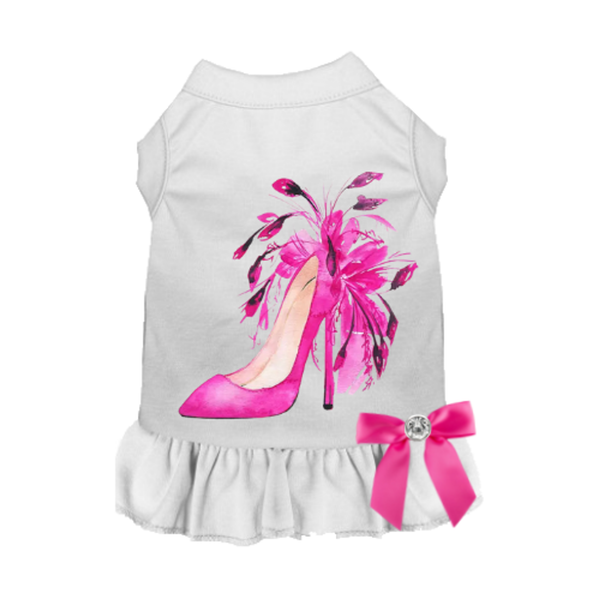 The Higher The Heel Dress Small White