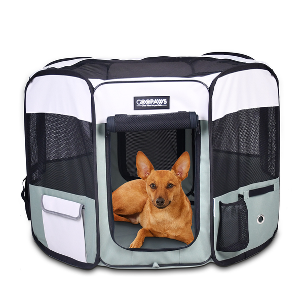 Pet Dog Playpens 36", 45" & 61" Portable Soft Dog Exercise Pen Kennel with Carry Bag for Puppy Cats