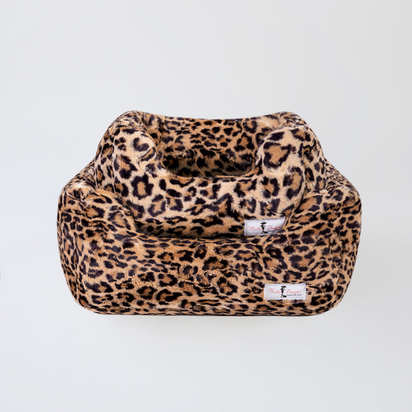 Cashmere Dog Bed Small Leopard