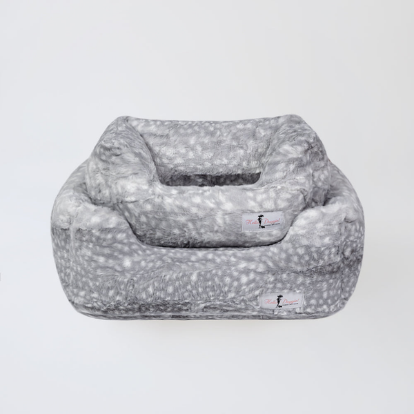 Cashmere Dog Bed Small Silver Fawn