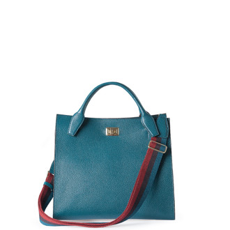 Turquoise Leather Naples Bag YG 5340810 GRN