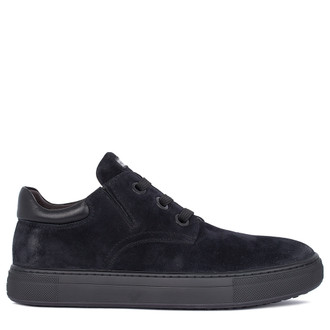 Men's Minimalist Navy Suede Sneakers TL 7325811 NVB