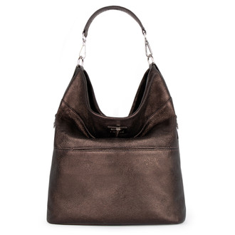 Empire Cheetah Mini Hobo Bag: Designer Bag in Black Leather – Thale Blanc