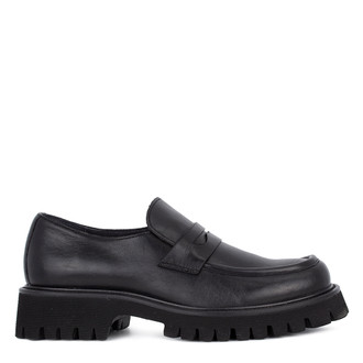 Women's Black Loafers GB 5218012 BLK
