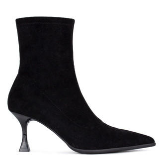 Women's  Black Sock Ankle Boots GF 5370822 BLS
