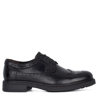 Men's Black Brogue Shoes MP 7222013 BLK