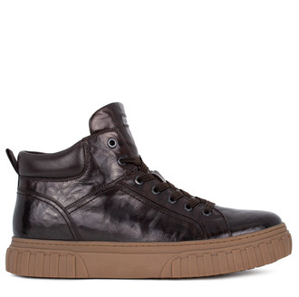 Men's Brown Leather Winter Sneakers TL 7519513 BRB Men's Brown Leather Winter Sneakers TL 7519513 BRB