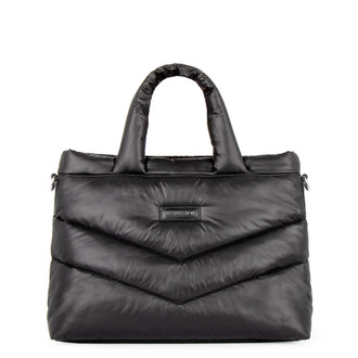Women's Black Textile Cloud Bag YT 5368823 BLF