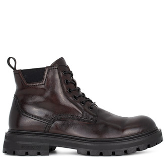 Men's Winter Brown Textured Leather Boots TN 7515015 DBA Men's Winter Brown Textured Leather Boots TN 7515015 DBA