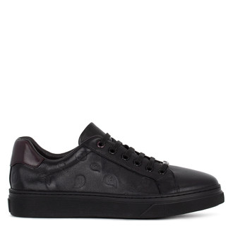 Women's Black Leather Sneakers TO 5201915 BLD
