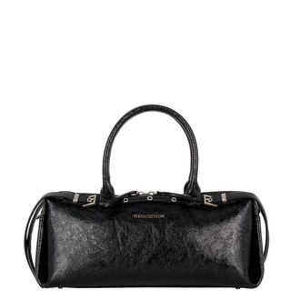 Women's Black Mary Baguette Bag YB 5246025 BLP