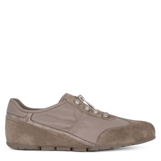 Taupe Mixed-Material Sneakers GS 5204916 TPZ
